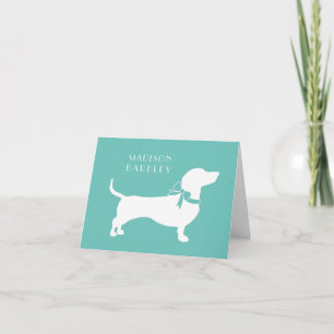 Carte de note pour Chien Chien Chien Chien Dachshu