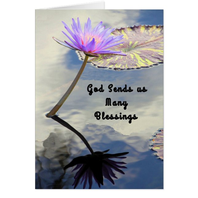 Carte de note pour soeur, de nombreuses bénédictio (Devant)