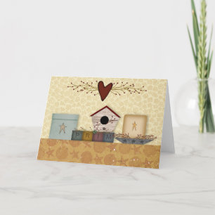 Carte de note primitive de collection