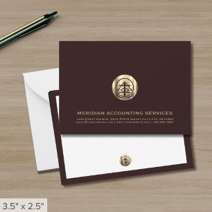 Carte de note professionnelle Gold Seal
