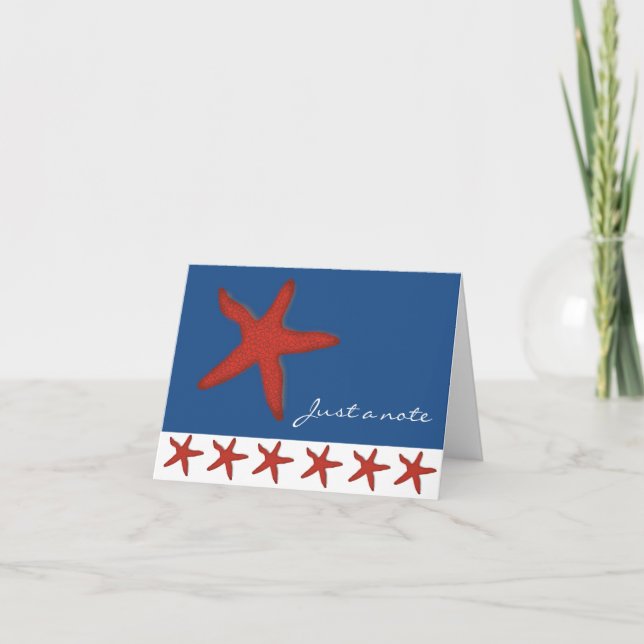 Carte de note Red Starfish (Devant)
