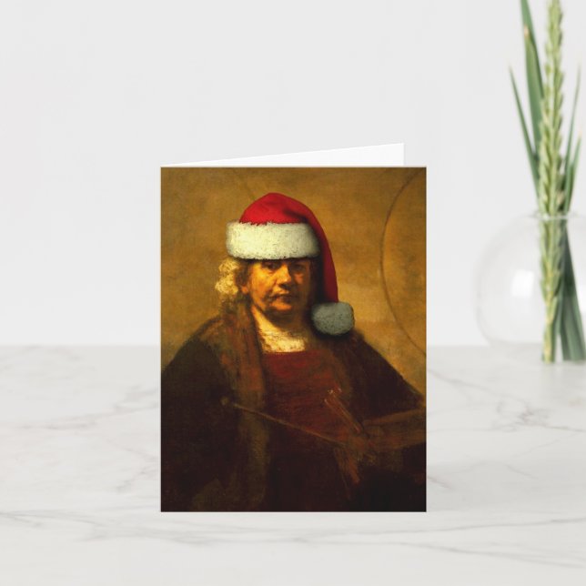 Carte de note Rembrandt Père Noël (Devant)