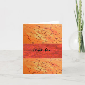 Carte de note Remerciements vide