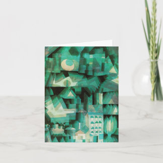 Carte de note rêveuse de ville de Paul Klee