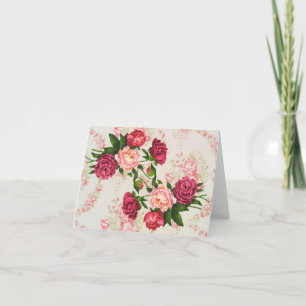 Carte de note Roses roses roses