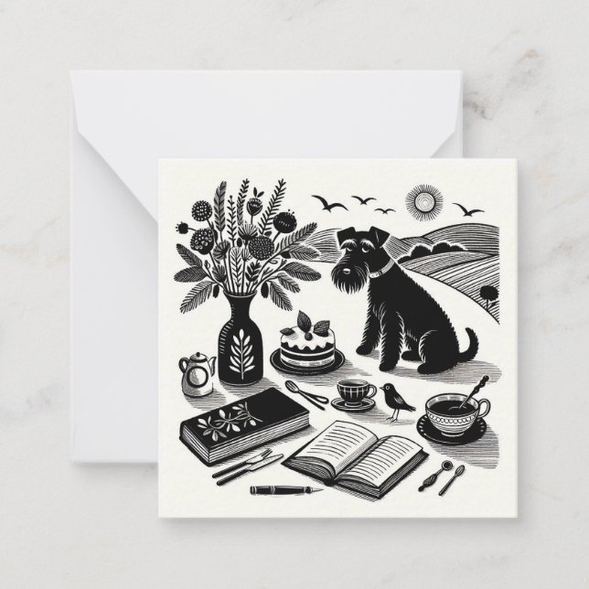 Carte de note Schnauzer Small (Devant)