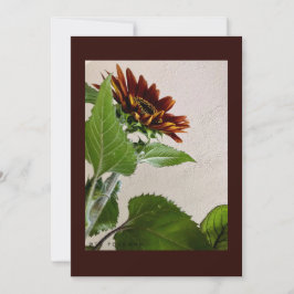 Carte de note simple Sunflowers pour manuscrit