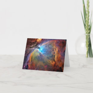 Carte de note spatiale Orion Nebula