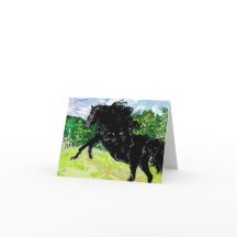 Carte de note Stallion noir