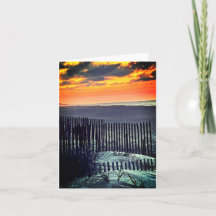 Carte de note Sunrise sur Topsail Island
