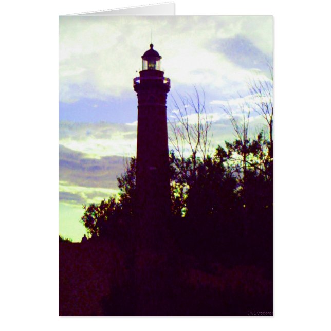 Carte de note Sunset Lighthouse (Devant)