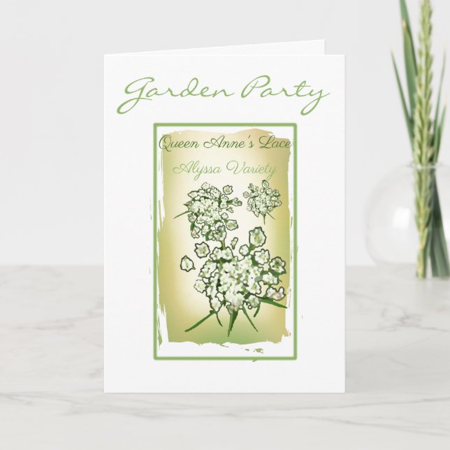 Carte de note sur le paquet de graines de dentelle (Devant)