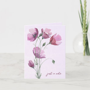 Carte de note sur les puces d'aquarelle