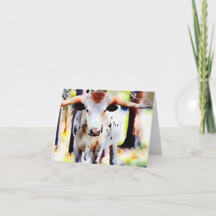 Carte de note Texas Longhorn