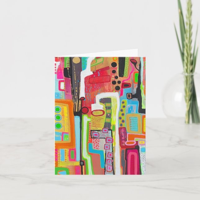 Carte de note vide de travail en usine (Devant)