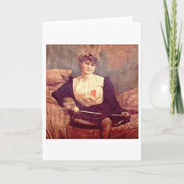 Carte de note vintage Fencer (Devant)