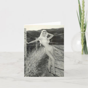 Carte de note vintage "Out for a Stroll"