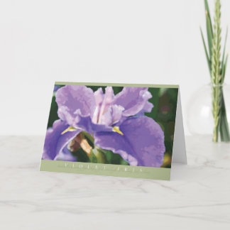 Carte de note Violet Iris