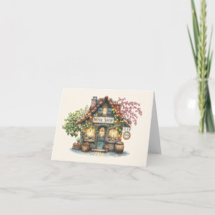 Carte de note WINE Shop ou Merci