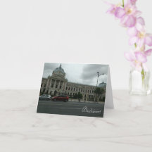 Carte de notes Bucarest, enveloppes blanches stand