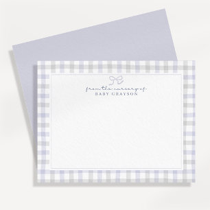 Carte de notes pour la nurserie de bébé garçon à c