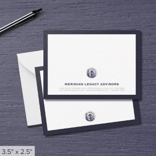 Carte de notes professionnelles Silver Seal