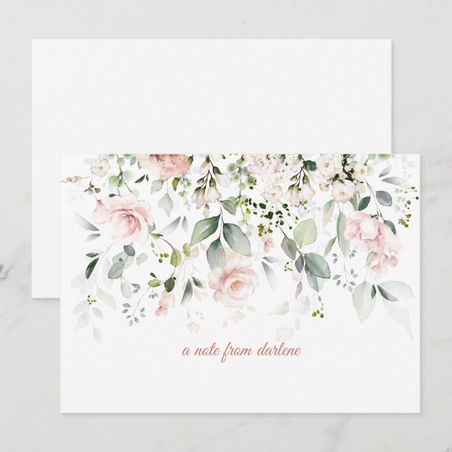 Carte de notes Roses Roses Roses Roses Roses Roses (Devant / Derrière)