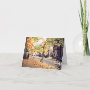 Carte de notes vierges "East Village Street" en au