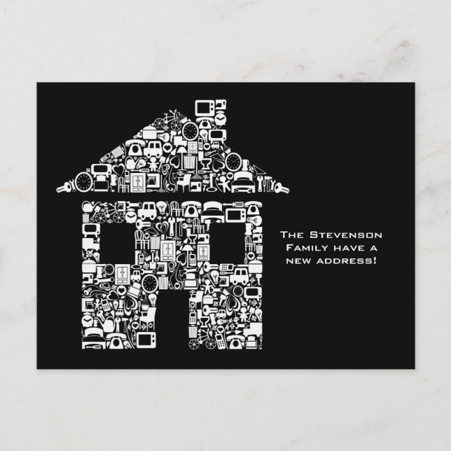 Carte de notification de changement d'adresse pour (Devant)