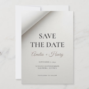 Carte de notification de mariage moderne à ombre p