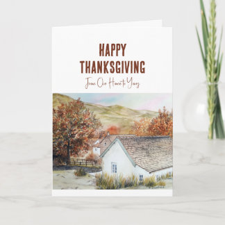Carte De notre maison à votre sur Thanksgiving Buttermer