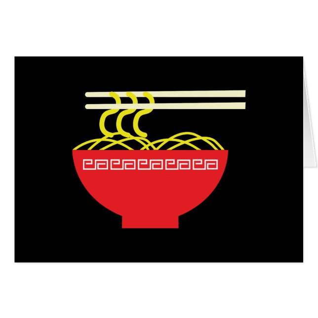 Carte de nouilles (Devant horizontal)