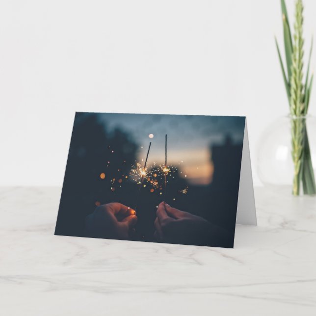 Carte de Nouvel An Romantique (Devant)