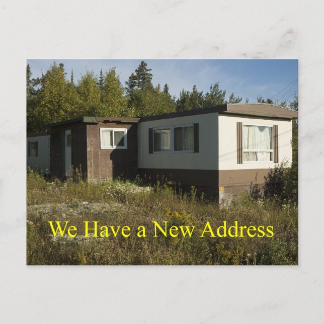 Carte de Nouvelle Adresse de Mobile Home à Bricole (Devant)