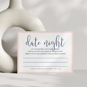 Carte de nuit Blush & Navy Fête des mariées