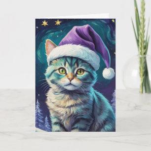 Carte de nuit Cute Cat Starry - Personnaliser