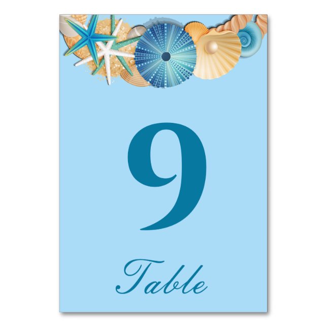 Carte de numéro de table (Par défaut)