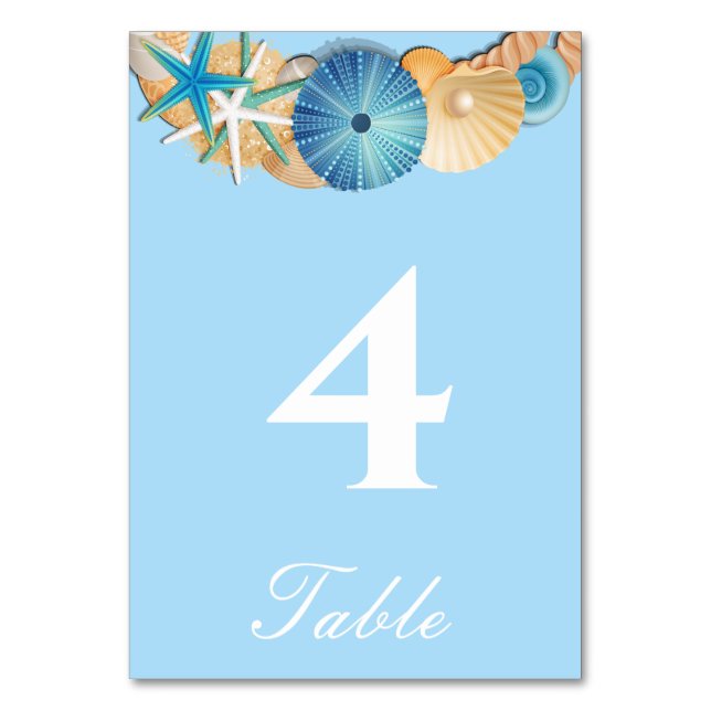 Carte de numéro de table (Par défaut)