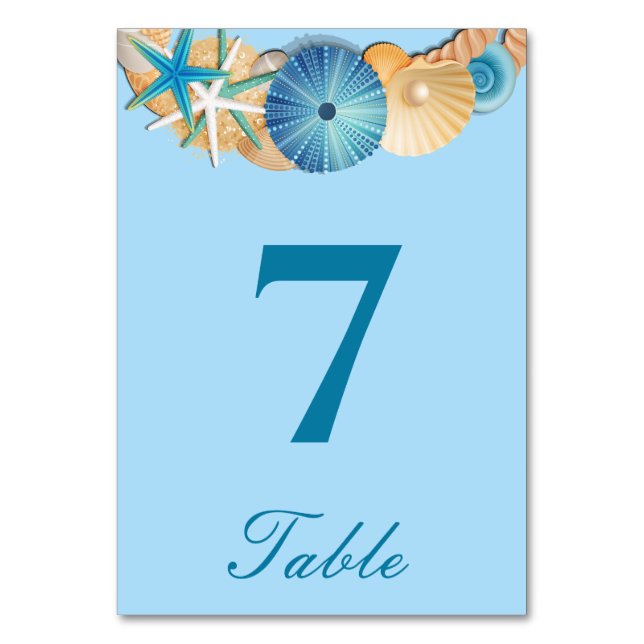 Carte de numéro de table (Par défaut)