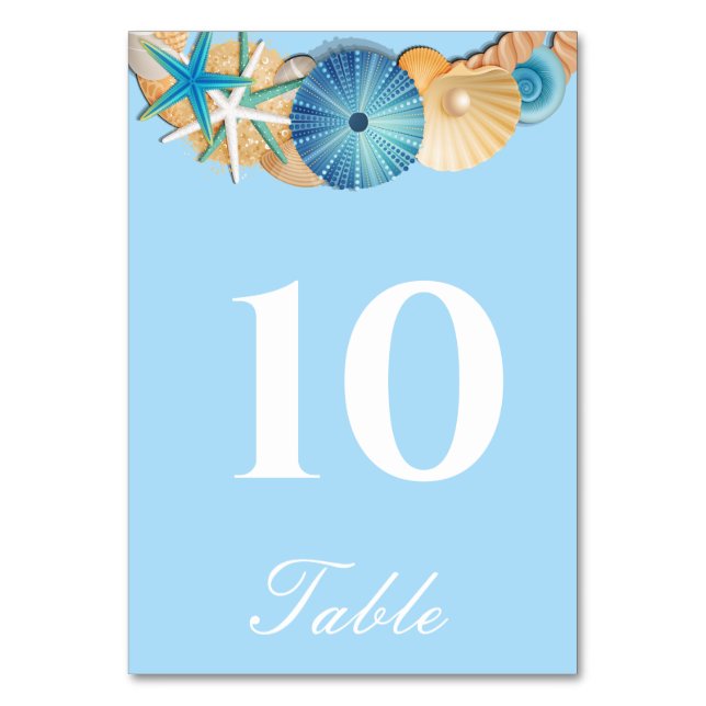 Carte de numéro de table (Par défaut)