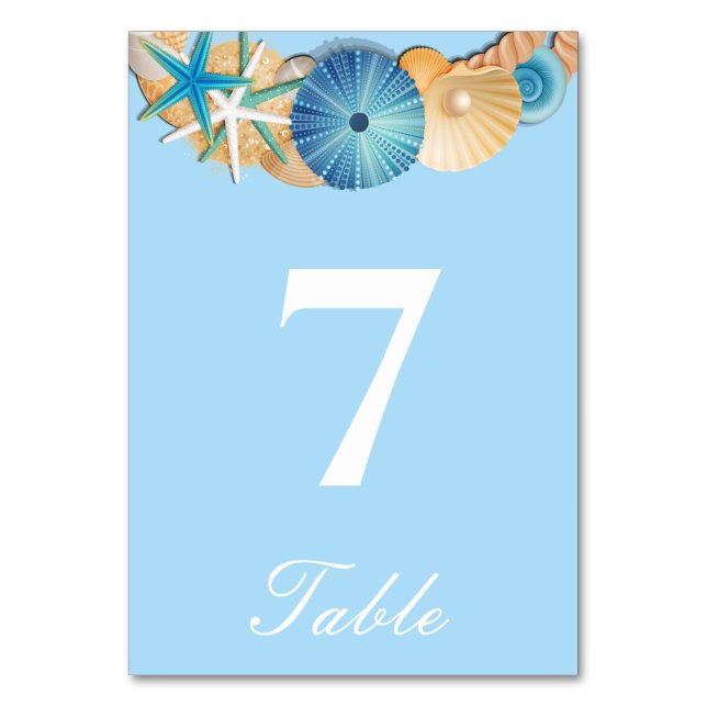 Carte de numéro de table (Par défaut)