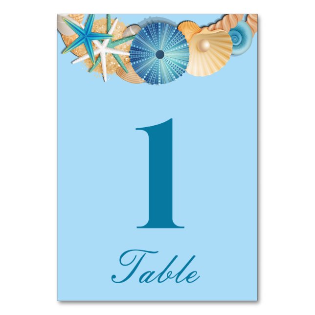 Carte de numéro de table (Par défaut)
