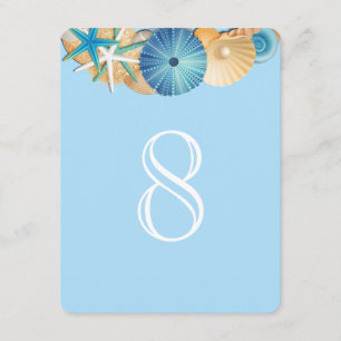 Carte de numéro de table-8