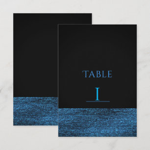 Carte de numéro de table à paillettes Moderne Glam