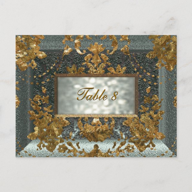 Carte de numéro de table Beaumanoir Reed Victorian (Devant)