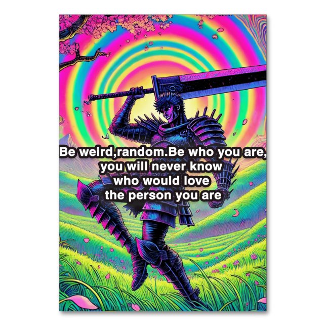 Carte de numéro de table de haute qualité "Soyez a (Par défaut)