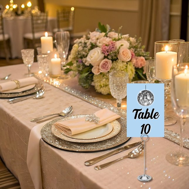 Carte de numéro de table de Mariage de bienvenue D (Créateur téléchargé)