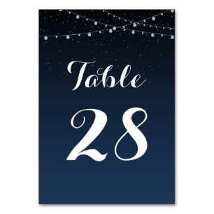 Carte de numéro de table du Mariage rustique Starr