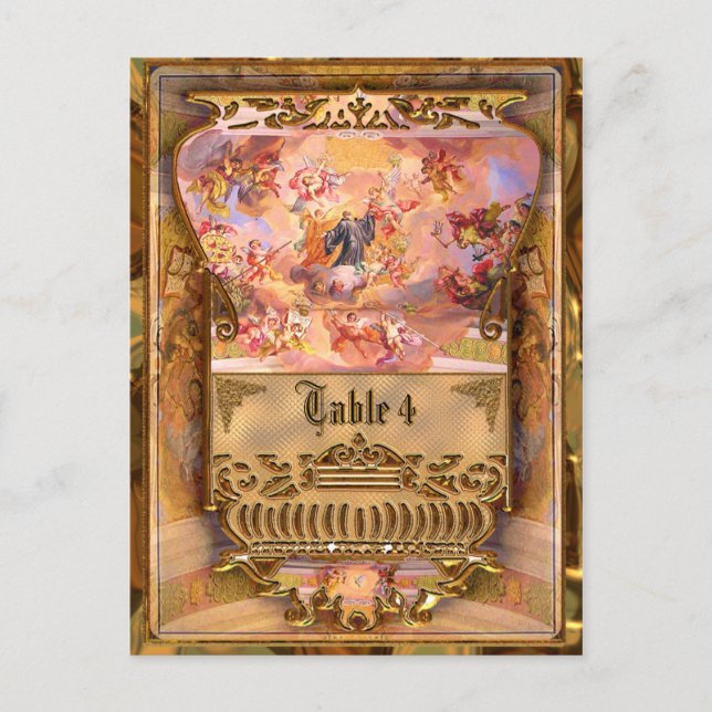 Carte de numéro de table victorienne Chaussée-d'An (Devant)