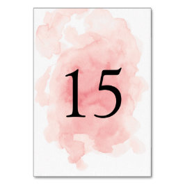 Carte de numéro de tableau de Mariage rose